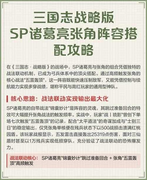 三国志战略版SP诸葛亮组队策略全解析，资源管理中的智慧博弈