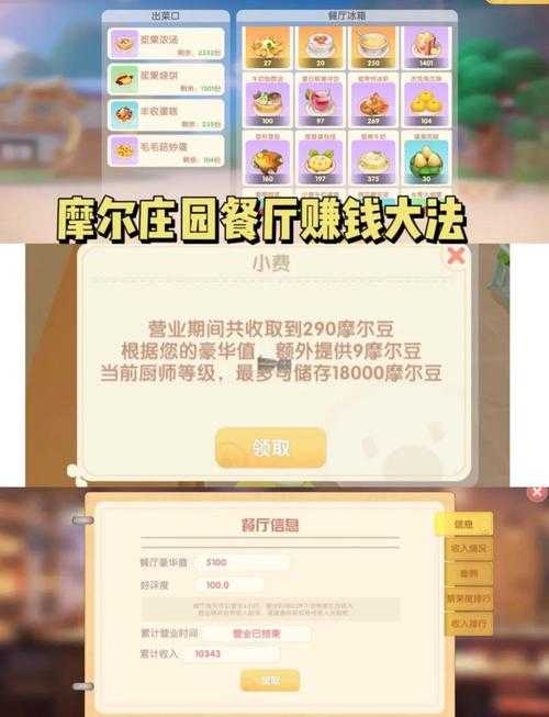 摩尔庄园里开餐厅竟如此困难？餐厅究竟该怎么经营才好？